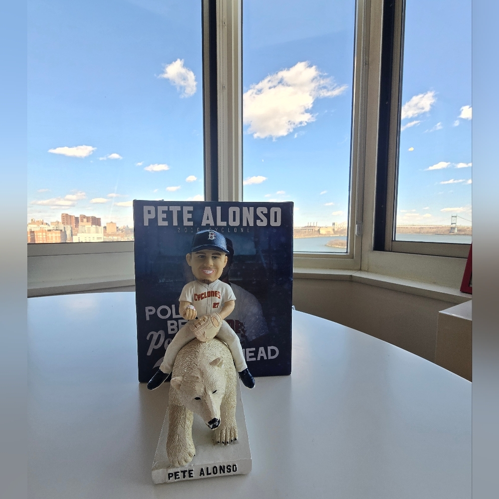 Pete Alonso "Polar Bear" Bobblehead W/ Box Mets, Orioles.